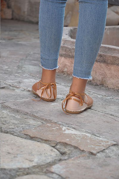 Taba Krem İpli Model Çarık-IMC15 - Görsel 4