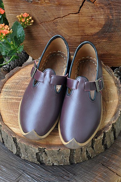 Bordo Tokalı Model Çarık TMC07 - Görsel 2
